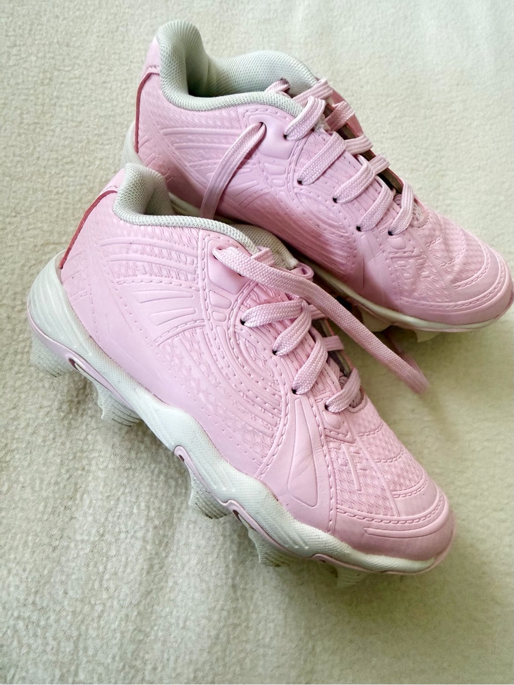Under Armour Pink Youth Kids Softball Baseball Cleats Size 12K